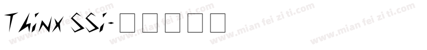 Thinx SSi字体转换